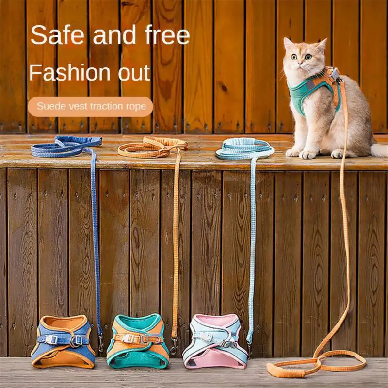 Cat Harness Adjustable Vest Walking Traction Rope Set for Dog Collar Breathable Mesh Harness for Small Medium Cat Dog Pet Lead
Cat Harness Adjustable Vest Walking Traction Rope Set for Dog Collar Breathable Mesh Harness for Small Medium Cat Dog Pet Lead