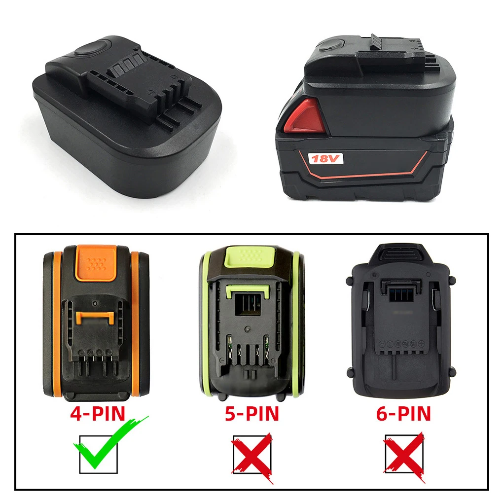 Battery Adaptor Plastic Professional Detachable Overcharge Protection Electric Tools Drill Machine Converter Accessories
Battery Adaptor Plastic Professional Detachable Overcharge Protection Electric Tools Drill Machine Converter Accessories
