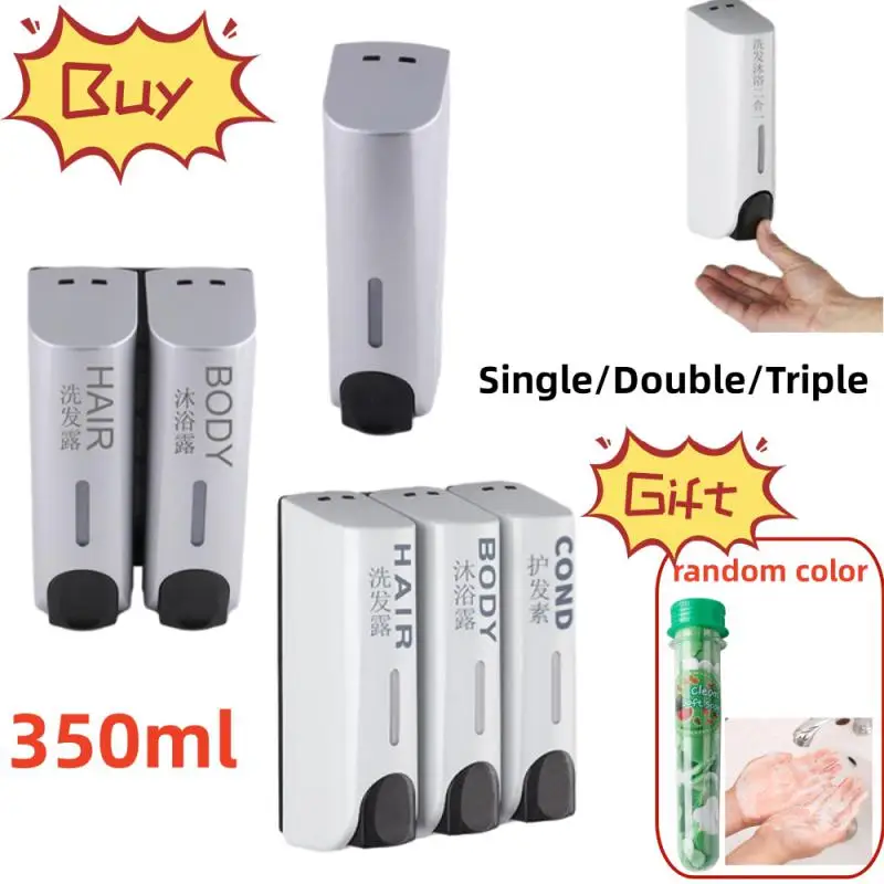 Настенный дозатор для мыла и шампуня, 350 мл
Настенный дозатор для мыла и шампуня, 350 мл