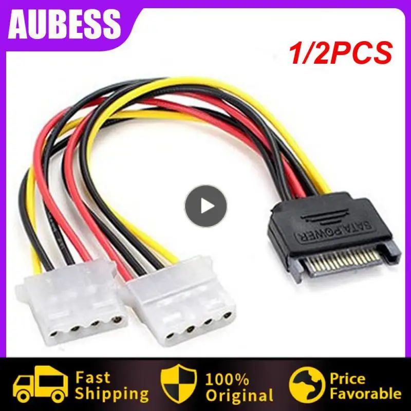 1/2 шт. кабель питания, последовательный разъем SATA, 15 контактов «Мама» в Molex IDE 4 контакта «Мама», источник питания для магнитного кабеля питания
1/2 шт. кабель питания, последовательный разъем SATA, 15 контактов «Мама» в Molex IDE 4 контакта «Мама», источник питания для магнитного кабеля питания