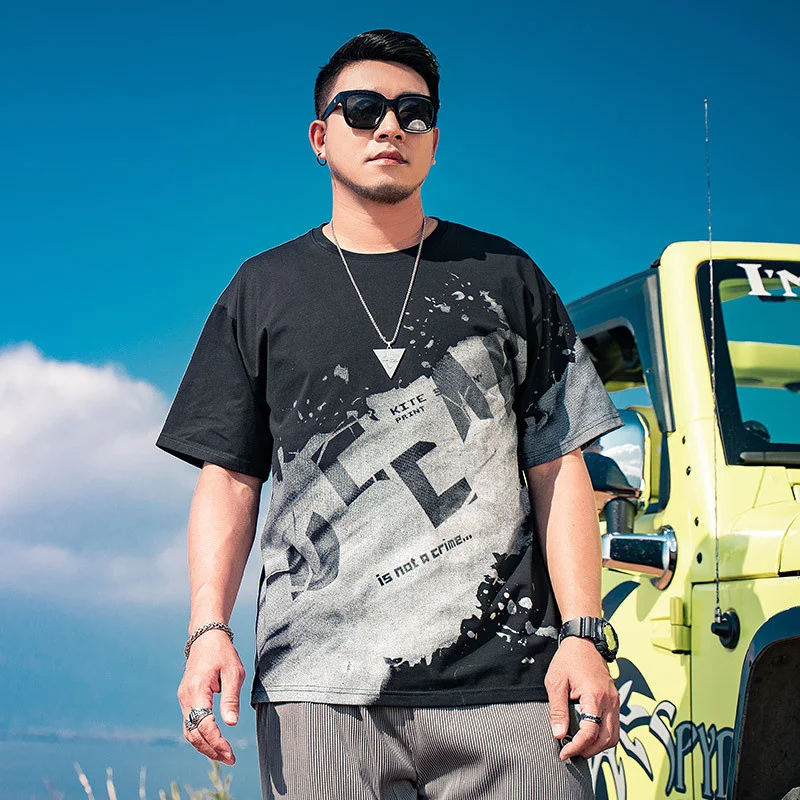 Large men's fashion brand fat summer clothes half sleeve loose personalized printing fat man short sleeve plus fat T-shirt
Large men's fashion brand fat summer clothes half sleeve loose personalized printing fat man short sleeve plus fat T-shirt