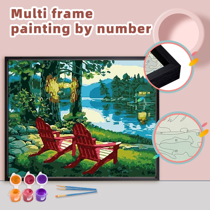 RUOPOTY Diy Painting By Numbers With Multi Aluminium Frame Kits 60x75cm Landscape Diy Craft Coloring By Numbers Home Decor Gift
RUOPOTY Diy Painting By Numbers With Multi Aluminium Frame Kits 60x75cm Landscape Diy Craft Coloring By Numbers Home Decor Gift