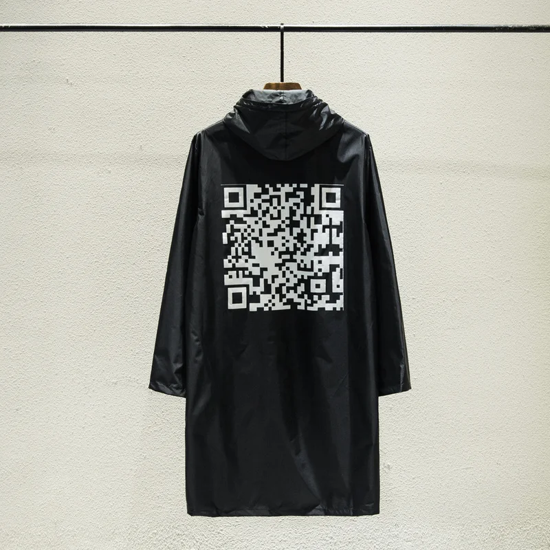 2020 Vetements QR Code Printed Women Men Waterproof Jacket Raincoat Oversized Useful Raincoat Hiphop Men Windbreaker Long Jacket
2020 Vetements QR Code Printed Women Men Waterproof Jacket Raincoat Oversized Useful Raincoat Hiphop Men Windbreaker Long Jacket