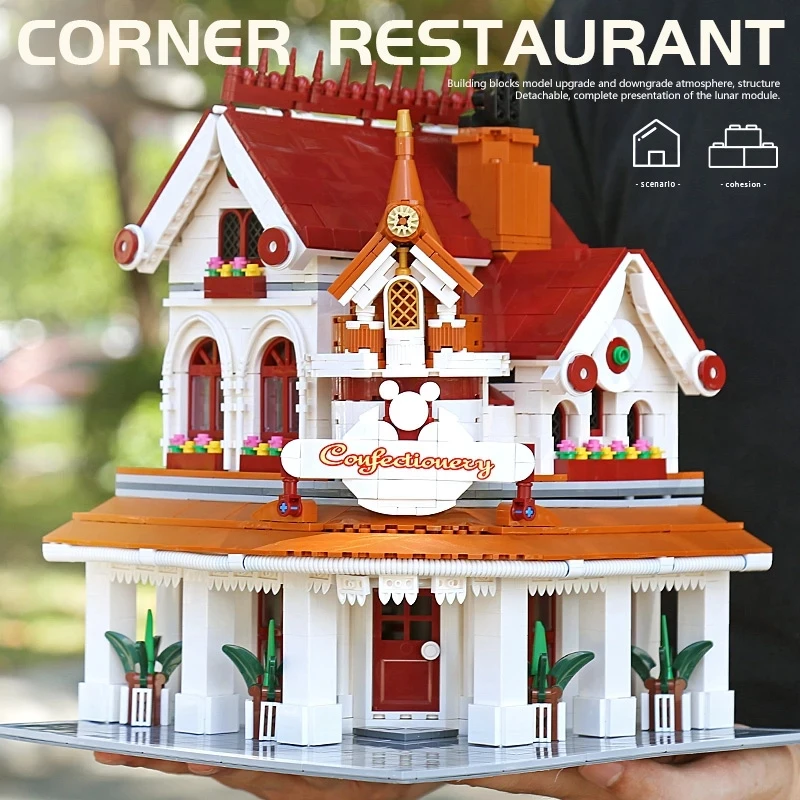 MOULD KING 11003 Creative Expert Paradise Corner Restaurant Streetview Building Bricks Blocks Toys for Children Christmas Gifts
MOULD KING 11003 Creative Expert Paradise Corner Restaurant Streetview Building Bricks Blocks Toys for Children Christmas Gifts