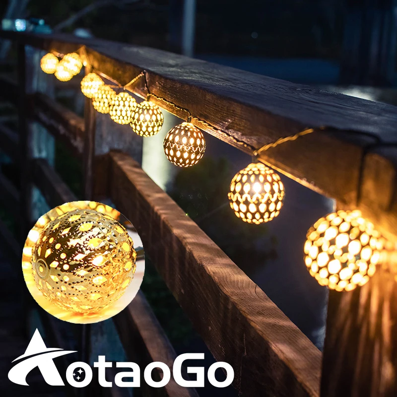 Solar Outdoor Moroccan String Light Globe Garden Hanging Lamp Decorative For Party Wedding Christmas Decor Holiday Lighting
Solar Outdoor Moroccan String Light Globe Garden Hanging Lamp Decorative For Party Wedding Christmas Decor Holiday Lighting