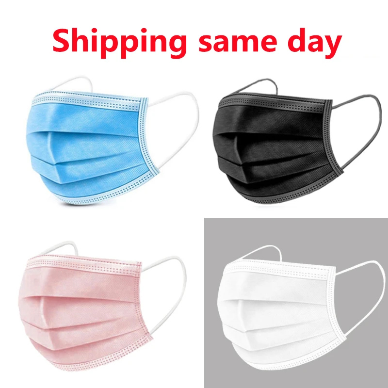 Masks Disposable Non wove 3 Layer Ply Filter Mask mouth Face mask Breathable Earloops Masks fast shipping
Masks Disposable Non wove 3 Layer Ply Filter Mask mouth Face mask Breathable Earloops Masks fast shipping