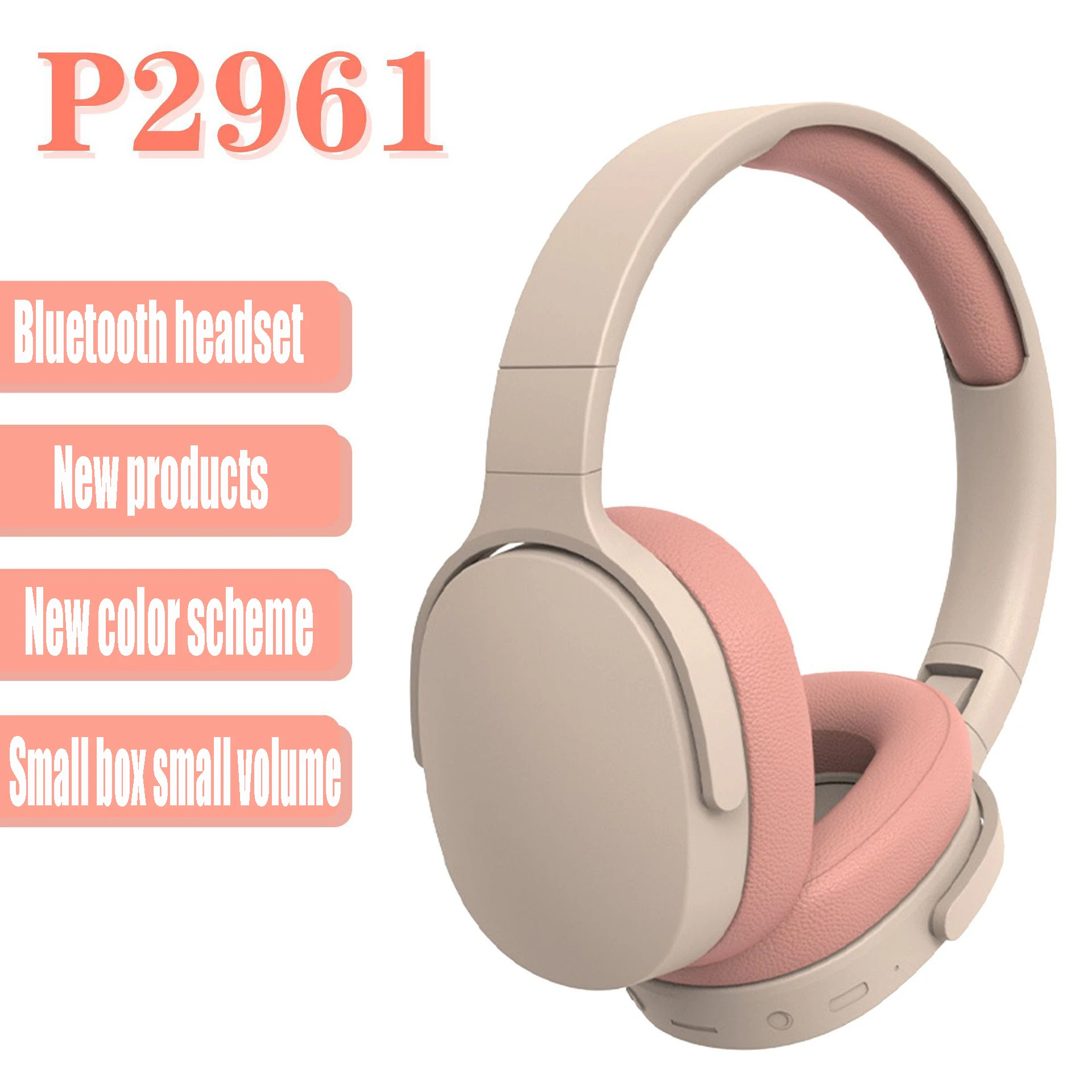 

New P2961 Bluetooth Headset Sport Noise Cancelling Headset Wireless Subwoofer Gaming Headset Stereo HIFI Headset