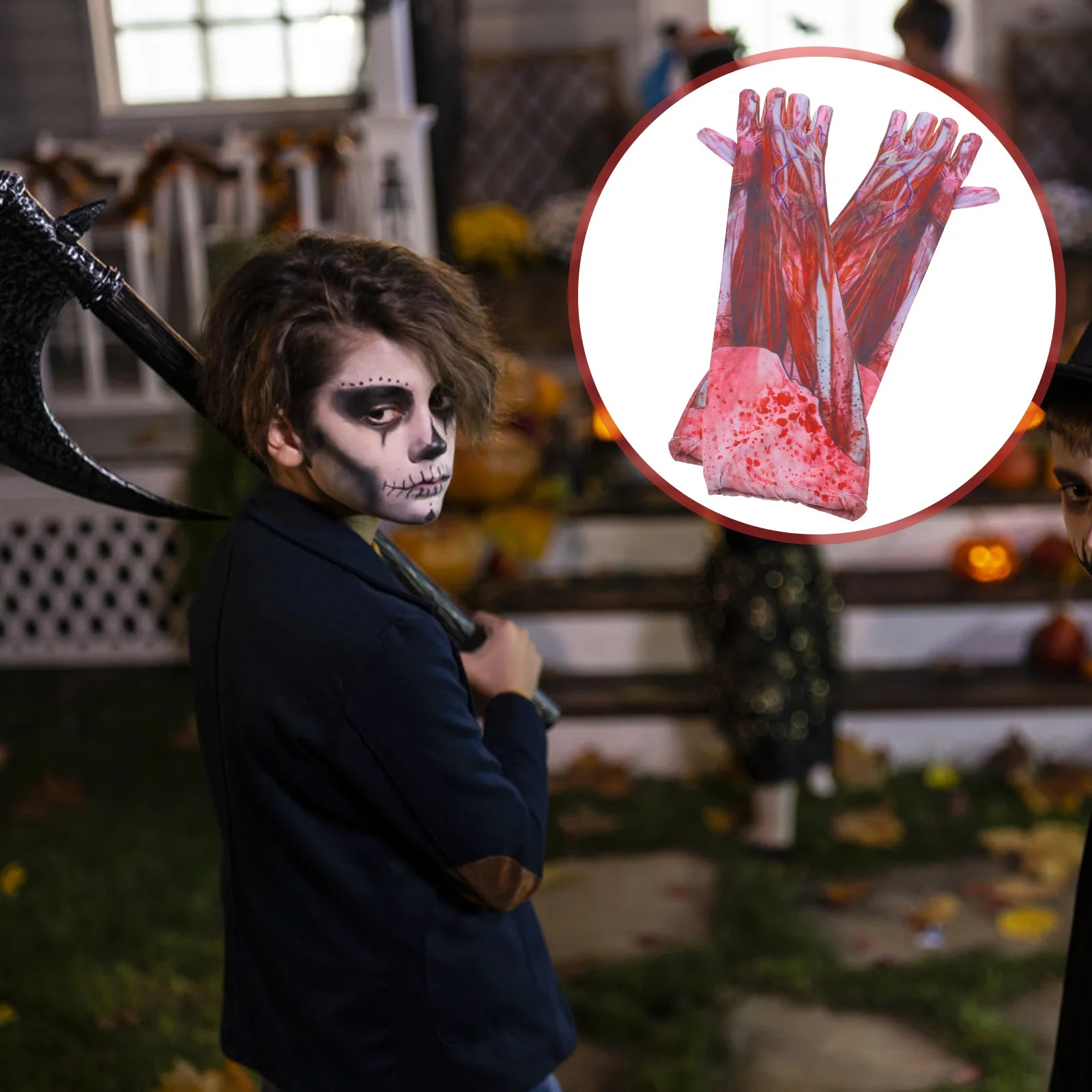 1 Pair of Stained Blood Gloves Halloween Scary Gloves Cosplay Blood Gloves Party Gloves Props
1 Pair of Stained Blood Gloves Halloween Scary Gloves Cosplay Blood Gloves Party Gloves Props