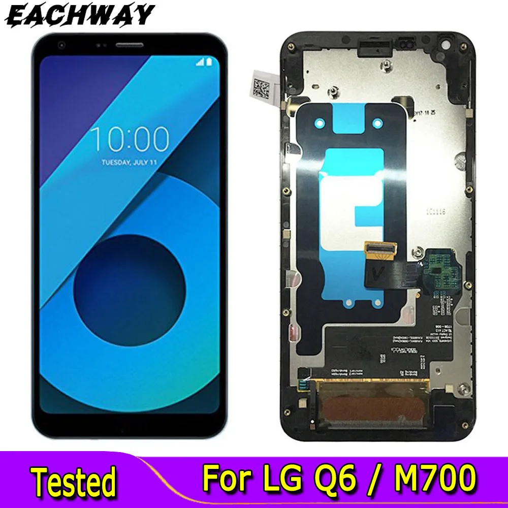ЖК-дисплей 5,5 дюйма для LG Q6, дисплей M700, экран с дигитайзером в сборе, 1920*1080, запасные части для LG G6 MINI, ЖК-дисплей с рамкой
ЖК-дисплей 5,5 дюйма для LG Q6, дисплей M700, экран с дигитайзером в сборе, 1920*1080, запасные части для LG G6 MINI, ЖК-дисплей с рамкой