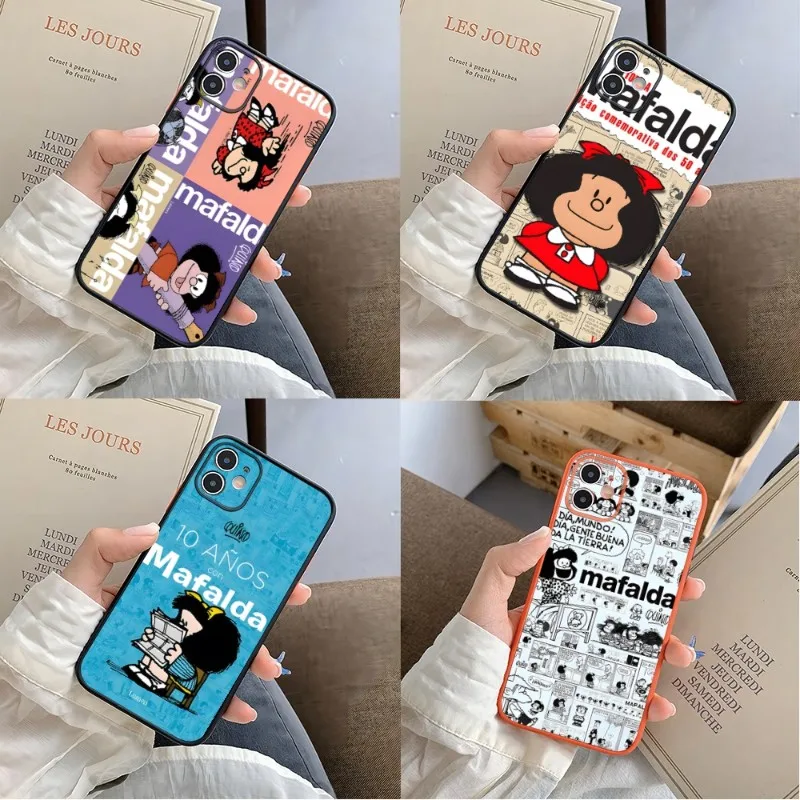 Mafalda Phone Case For IPhone 14 13 Pro Max 12 Mini 11 6S 7 8 Plus XS X XR Matte Frosted Protection Couple Case
Mafalda Phone Case For IPhone 14 13 Pro Max 12 Mini 11 6S 7 8 Plus XS X XR Matte Frosted Protection Couple Case