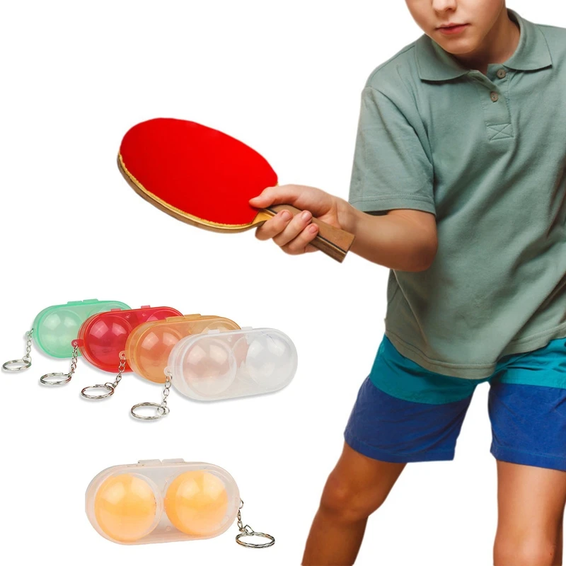 1 Pc Portable Plastic Table Tennis Container for 2 Ping-Pong Balls Storage Box with Key Chain Sports Training Accessories
1 Pc Portable Plastic Table Tennis Container for 2 Ping-Pong Balls Storage Box with Key Chain Sports Training Accessories