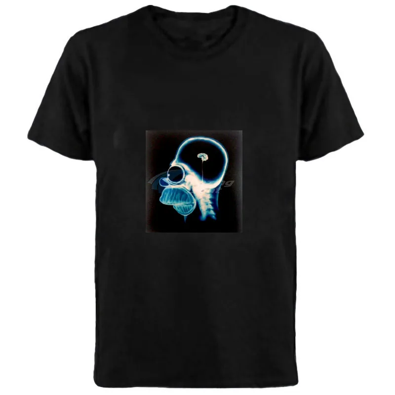 

Skull T-shirt Sound Activated LED Tshirt Flashing EL Equalizer Music Activated T-Shirt
