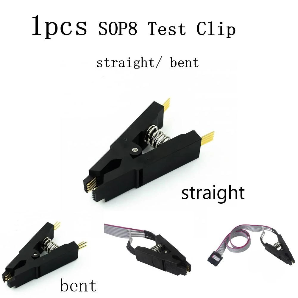 Test Clip Black Straight/curved Foot For CH341A Flash BIOS USB Programmer And SOIC8 SOP8 Chip IC Adapter
Test Clip Black Straight/curved Foot For CH341A Flash BIOS USB Programmer And SOIC8 SOP8 Chip IC Adapter