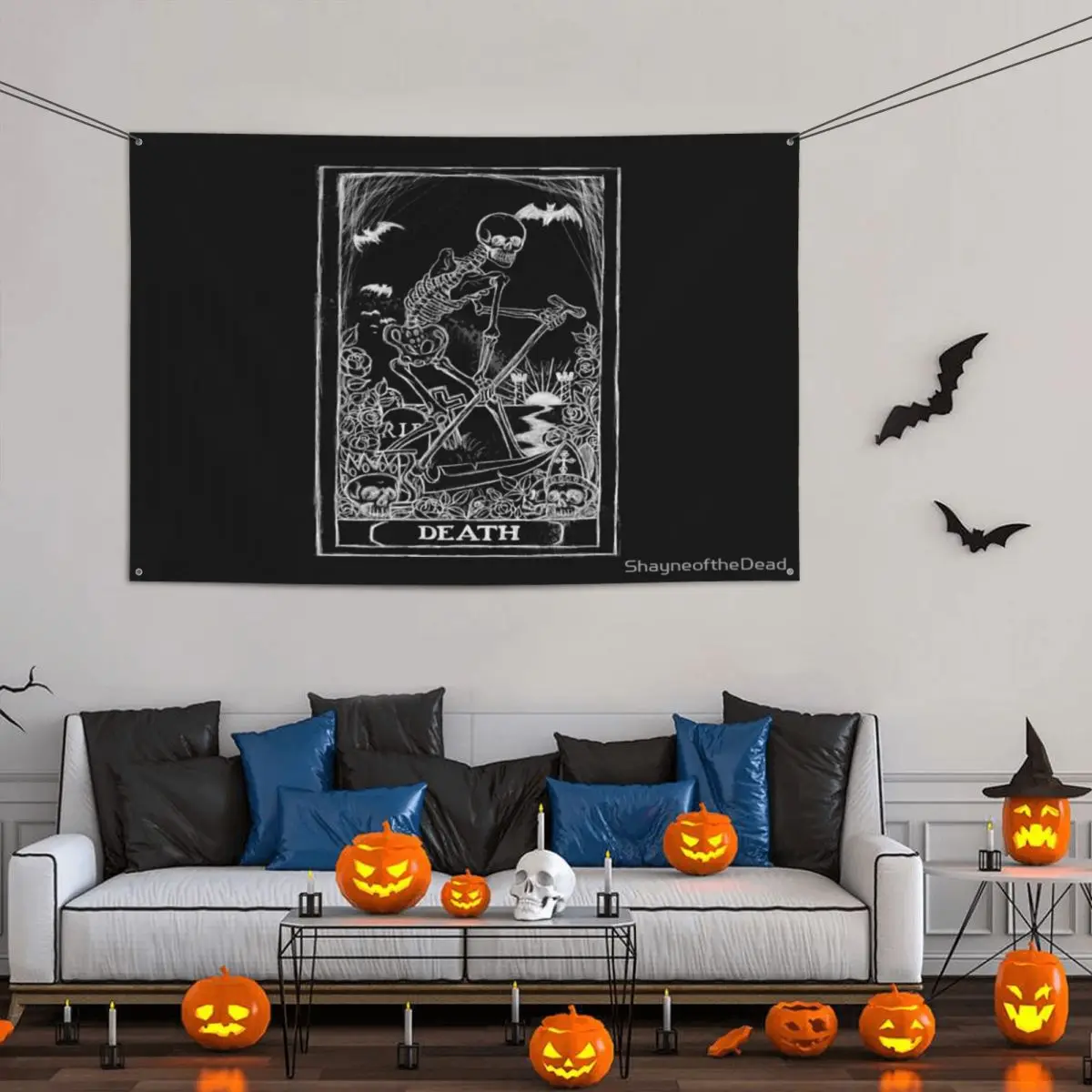 Death Card Party Banner Decor 120x180cm Vintage Easy To Hang Vibrant Colors Delicate
Death Card Party Banner Decor 120x180cm Vintage Easy To Hang Vibrant Colors Delicate