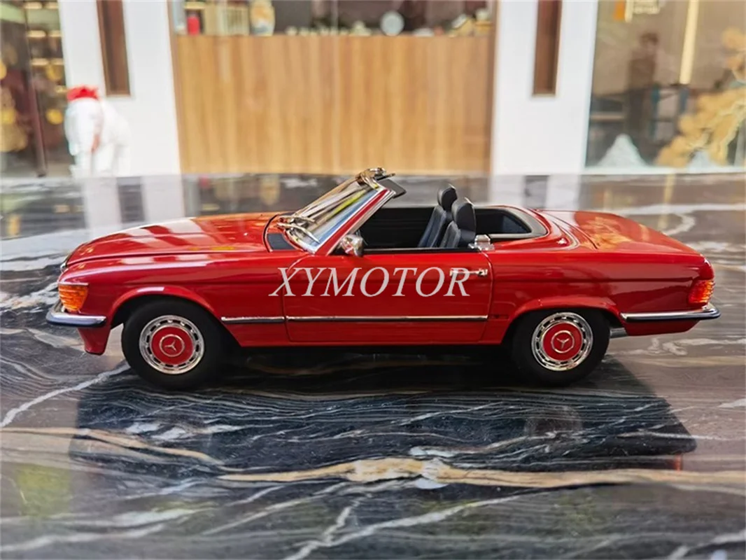 Norev 1/18 для Benz 350SL 1986 Брюс Ли модель автомобиля под давлением коллекция красных