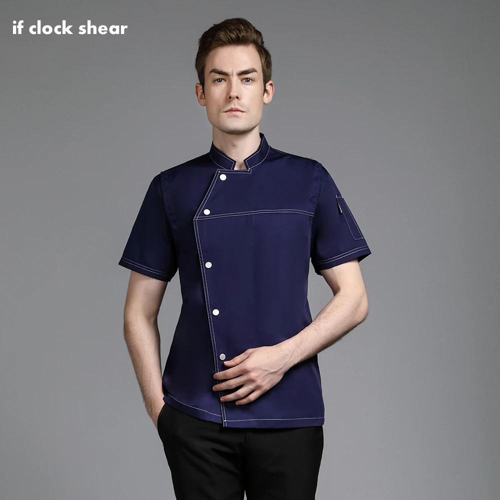 Short-sleeved Breathable New Chef Work Clothes Custom Summer High-end Hotel Kitchen Catering Special Chef Clothes Printing Logo 
Short-sleeved Breathable New Chef Work Clothes Custom Summer High-end Hotel Kitchen Catering Special Chef Clothes Printing Logo