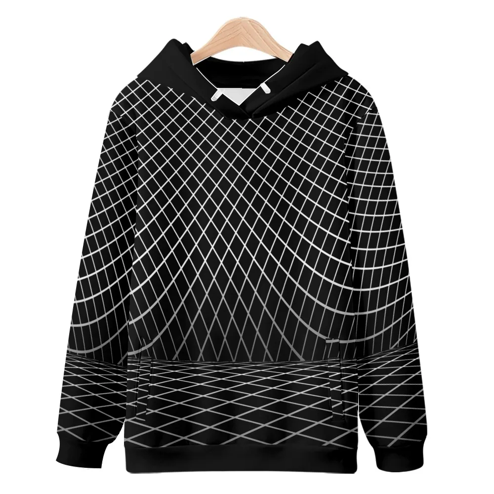 3d three-dimensional grid visual effect hoodie casual fashion street men's and women's inner pocket hoodie
3d three-dimensional grid visual effect hoodie casual fashion street men's and women's inner pocket hoodie