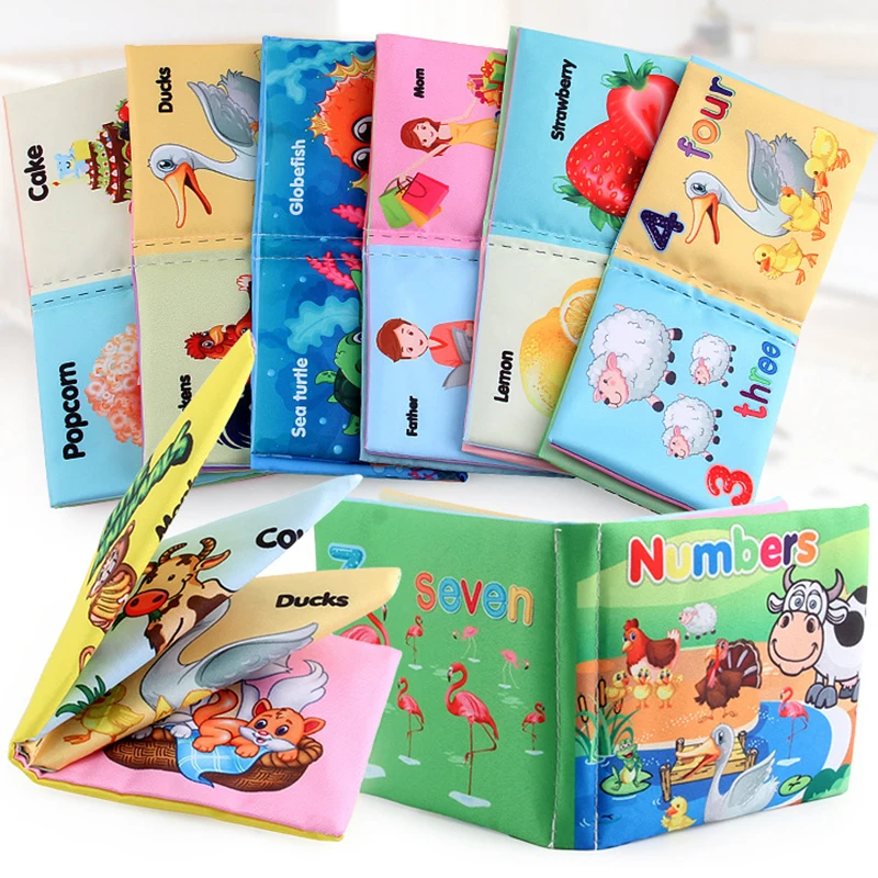 8 Pages Baby Cloth Book Enlightenment Early Childhood Education Toy Multi-function English Cartoon Animal Vehicle Cognitive Book
8 Pages Baby Cloth Book Enlightenment Early Childhood Education Toy Multi-function English Cartoon Animal Vehicle Cognitive Book