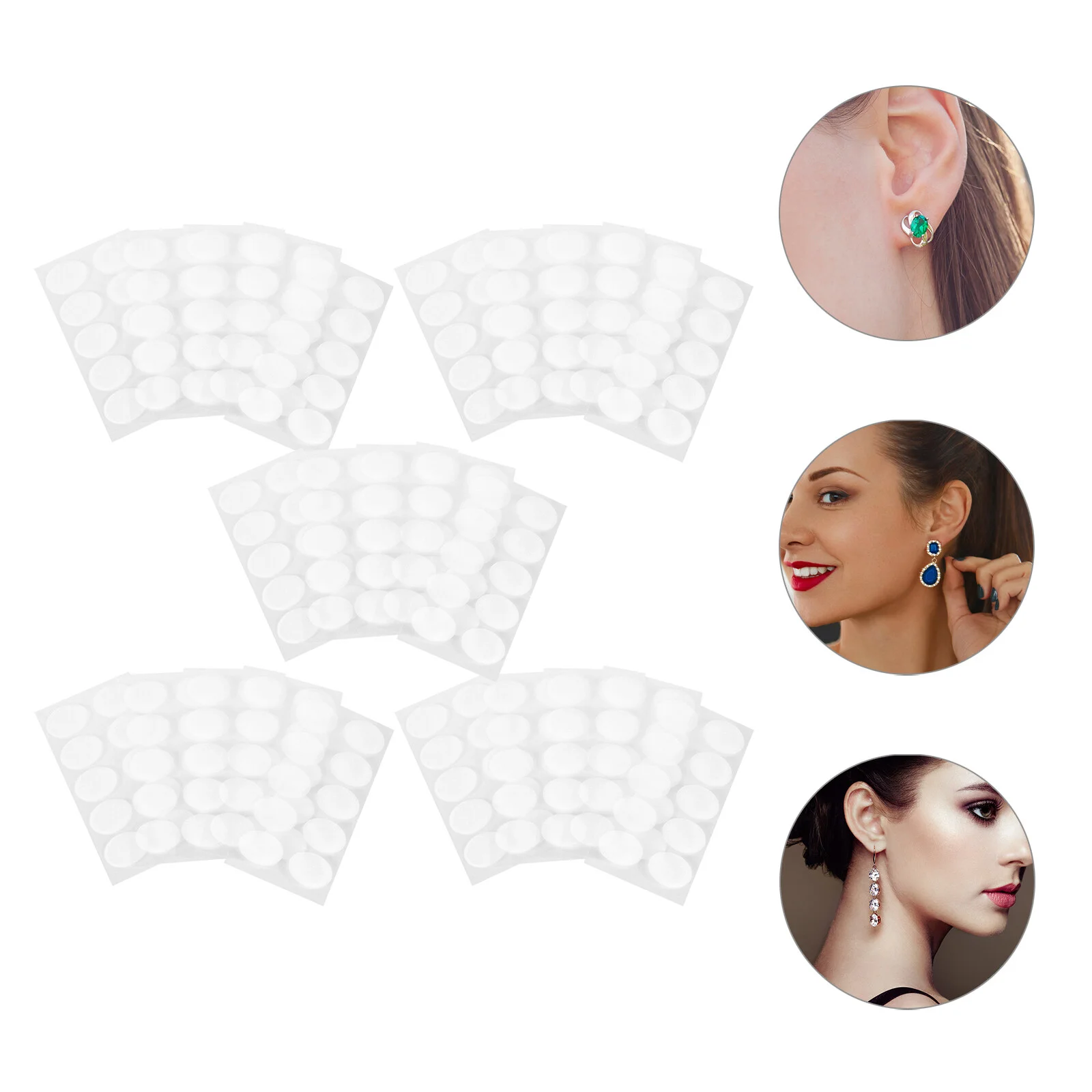 120 Sets Earlobe Protective Film Support Patches Tape Transparent Trendy Earrings Repair Clear
120 Sets Earlobe Protective Film Support Patches Tape Transparent Trendy Earrings Repair Clear