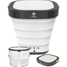MOYU F2 Mini Portable Bucket Washer Foldable Washing Machine with Drain Basket and Drainage Pipe
