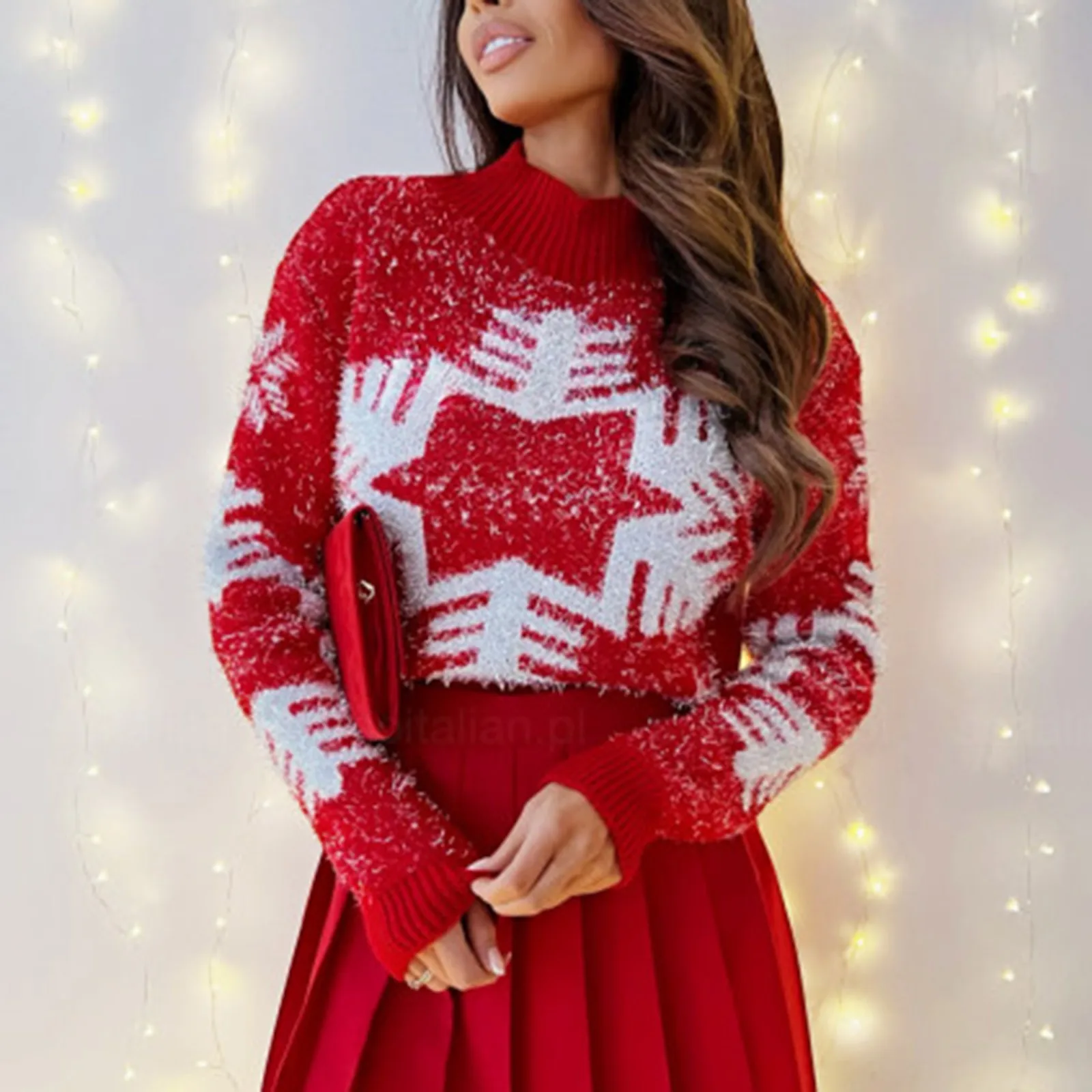 Women Christmas Sweater Xmas Snowflake Pattern Knitted Sweater Long Sleeve Crew Neck Pullover Autumn Winter Warm Knitwear свитер
Women Christmas Sweater Xmas Snowflake Pattern Knitted Sweater Long Sleeve Crew Neck Pullover Autumn Winter Warm Knitwear свитер