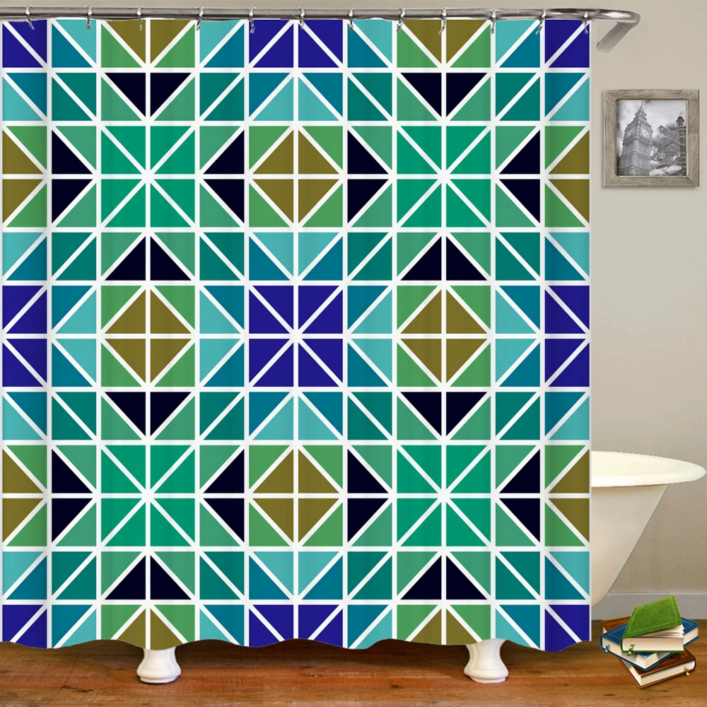 Colorful Geometry Mandala Shower Curtain Ethnic Tribal Striped Pattern Bathroom Decor Waterproof Fabric with Hooks Bath Curtains 
Colorful Geometry Mandala Shower Curtain Ethnic Tribal Striped Pattern Bathroom Decor Waterproof Fabric with Hooks Bath Curtains