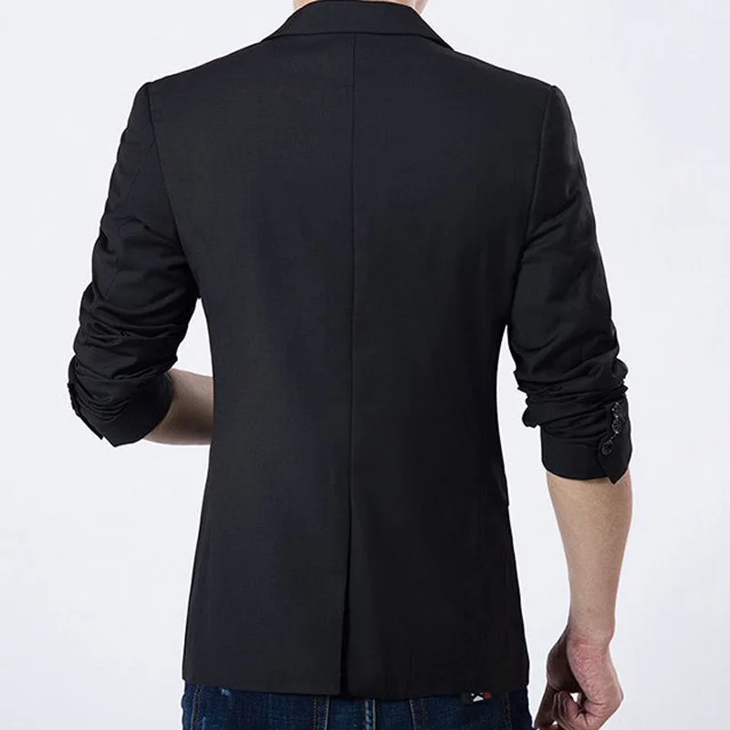Mens Blazers Coat Autumn Spring Lightweight Fashion Button Decorative Business Casual Gentleman Suit Jacket Slim Fit Clothing
Mens Blazers Coat Autumn Spring Lightweight Fashion Button Decorative Business Casual Gentleman Suit Jacket Slim Fit Clothing
