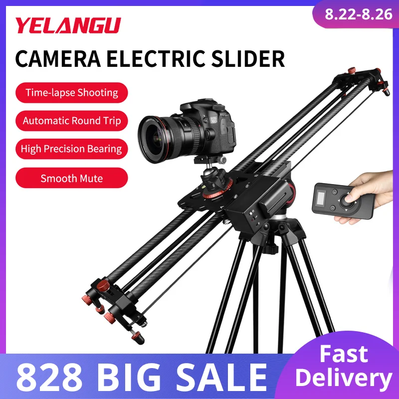YELANGU Professional Wireless Control Remote Camera Slider Motozied Video Carbon Fiber Track Rail with Mute Motor Time Lapse
YELANGU Professional Wireless Control Remote Camera Slider Motozied Video Carbon Fiber Track Rail with Mute Motor Time Lapse