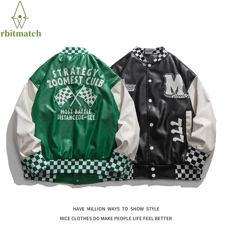 New Arrival Letterman M Embroid Men Varsity Bomber Unisex Women Baseball Coach Motorcycle Jacket Spring Autumn Couple Award Chic
New Arrival Letterman M Embroid Men Varsity Bomber Unisex Women Baseball Coach Motorcycle Jacket Spring Autumn Couple Award Chic