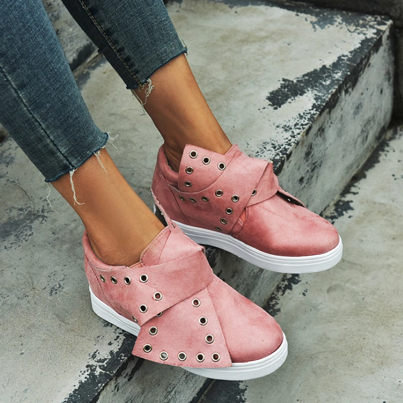 Женские кроссовки с вулканизированной подошвой, повседневная однотонная дышащая обувь для прогулок на свежем воздухе, весна-осень 
Женские кроссовки с вулканизированной подошвой, повседневная однотонная дышащая обувь для прогулок на свежем воздухе, весна-осень