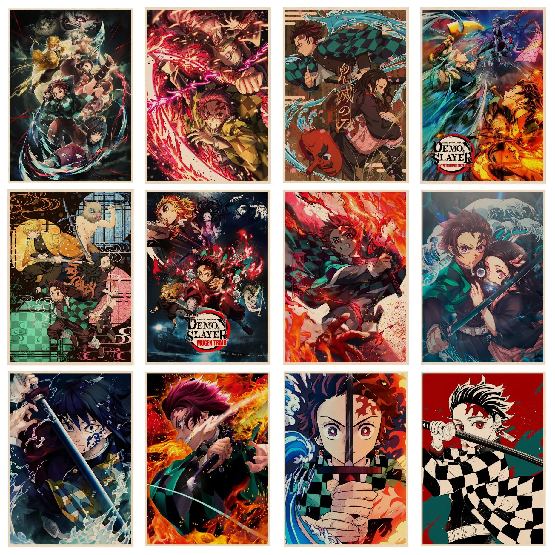 Demon Slayer Kimetsu No Yaiba Tanjirou Nezuko Classic Vintage Posters Vintage Room Home Bar Cafe Decor Posters Wall Stickers
Demon Slayer Kimetsu No Yaiba Tanjirou Nezuko Classic Vintage Posters Vintage Room Home Bar Cafe Decor Posters Wall Stickers