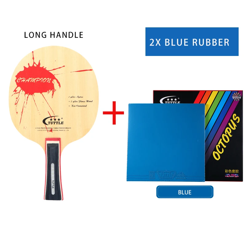1Set Origianl Table Tennis Racket Accessories Pimples In 2xRubbers 1xBlade 5Ply Purewood FL Long Handle Ping Pong Paddle DIY
1Set Origianl Table Tennis Racket Accessories Pimples In 2xRubbers 1xBlade 5Ply Purewood FL Long Handle Ping Pong Paddle DIY