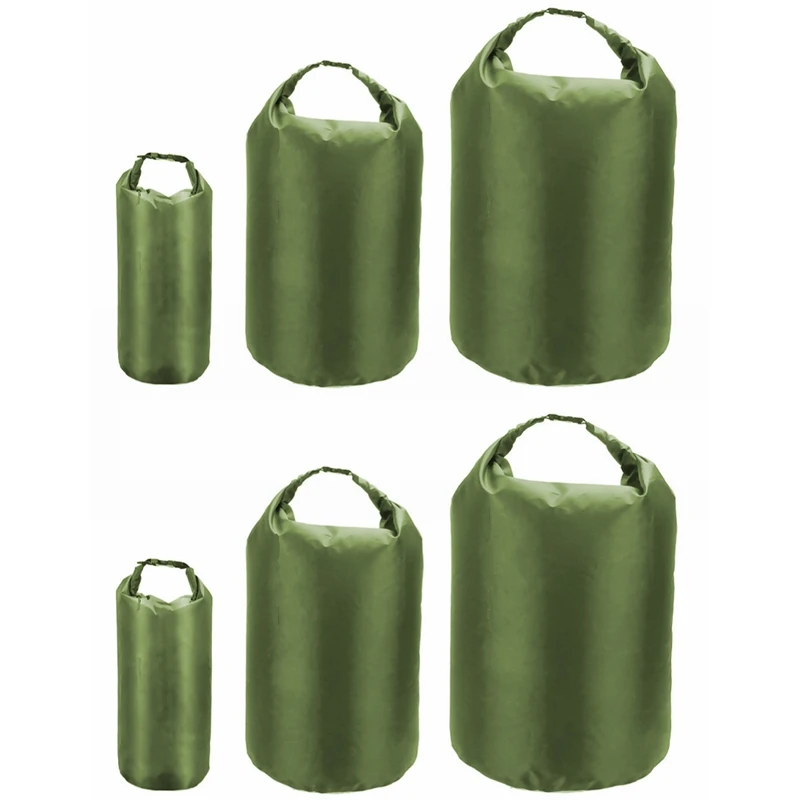 6Pcs 8L 40L 70L Swimming Bag Portable Waterproof Dry Bag Storage Pouch Bag For Camping Hiking Trekking Boating,Armygreen
6Pcs 8L 40L 70L Swimming Bag Portable Waterproof Dry Bag Storage Pouch Bag For Camping Hiking Trekking Boating,Armygreen