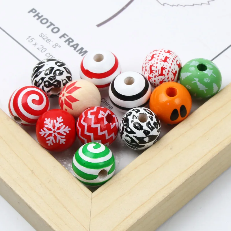 DIY Jewelry Christmas Beads Round Ballls 15mm10pcs Natural Wooden Beads Loose Beads For Jewelry Making DIY Key Chain Child Gifts
DIY Jewelry Christmas Beads Round Ballls 15mm10pcs Natural Wooden Beads Loose Beads For Jewelry Making DIY Key Chain Child Gifts