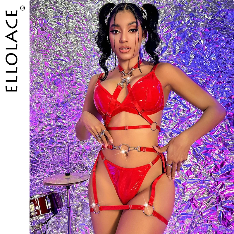 Ellolace Pu Leather Lingerie Fancy Metal Halter Belt Sensual Exotic Sets Briefs New Sexy Outfit Uncensored Intimate Night Club
Ellolace Pu Leather Lingerie Fancy Metal Halter Belt Sensual Exotic Sets Briefs New Sexy Outfit Uncensored Intimate Night Club