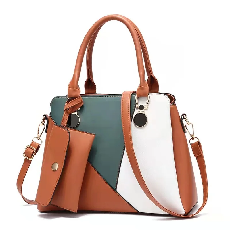 

Female bag 2023 new trendy lady bag hit color Korean version of simple fashion shoulder bag diagonal bag large capacity handbag