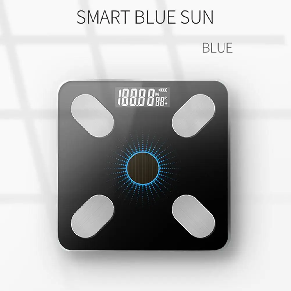Solar Charging APP Bluetooth Intelligent Electronic Weight Balance Body Fat Scale Maximum Scale 180KG Support for Android or IOS
Solar Charging APP Bluetooth Intelligent Electronic Weight Balance Body Fat Scale Maximum Scale 180KG Support for Android or IOS