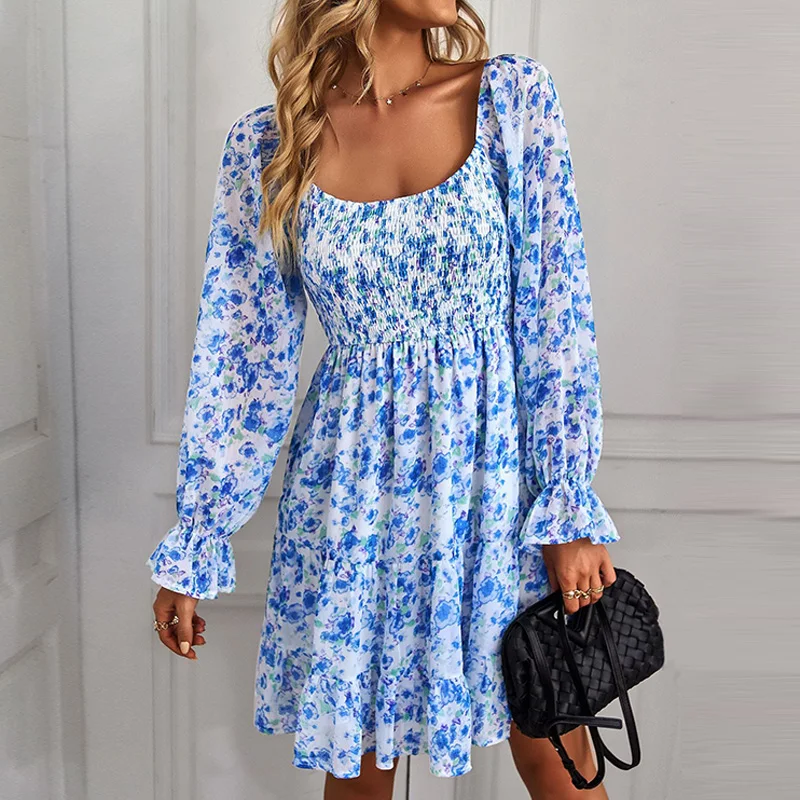 Female Stretch Beach Mini Dresses 2023 Spring Summer New Boho Style Women Dress Vintage Casual Floral Printed Long Sleeve Dress
Female Stretch Beach Mini Dresses 2023 Spring Summer New Boho Style Women Dress Vintage Casual Floral Printed Long Sleeve Dress
