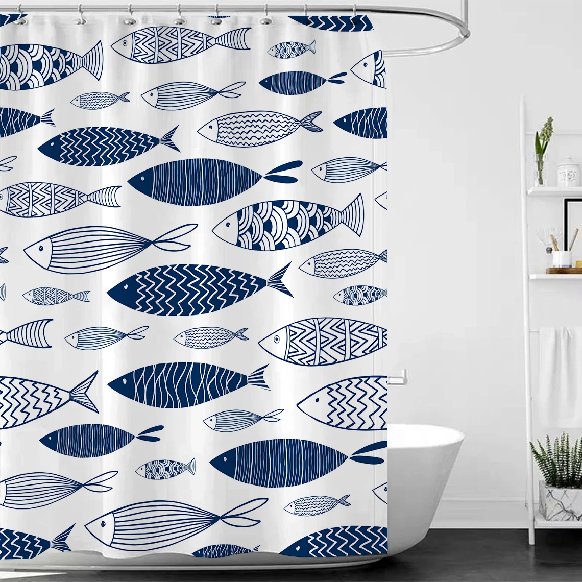 Fish Shower Curtain Ocean Marine Themed Bath Curtain for Stalls Bathtubs Cute Sea Creatures Bathroom Curtain Black White Cartoon
Fish Shower Curtain Ocean Marine Themed Bath Curtain for Stalls Bathtubs Cute Sea Creatures Bathroom Curtain Black White Cartoon