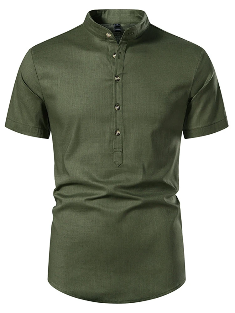Casual Short Sleeve Polo Shirts For Men 2022 Summer New Fashion Solid Color T-Shirt Retro Stand Collar Buttoned Tops Streetwear
Casual Short Sleeve Polo Shirts For Men 2022 Summer New Fashion Solid Color T-Shirt Retro Stand Collar Buttoned Tops Streetwear