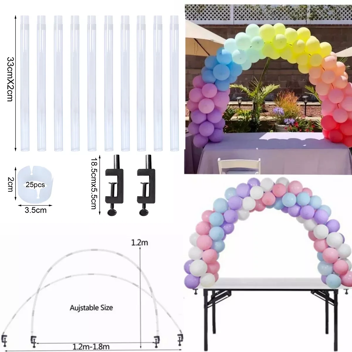 Holder Column Stand Birthday Party Balloon Chain Table Balloon Arch Frame Kit Balloon Suppot for Wedding Birthday Decor
Holder Column Stand Birthday Party Balloon Chain Table Balloon Arch Frame Kit Balloon Suppot for Wedding Birthday Decor