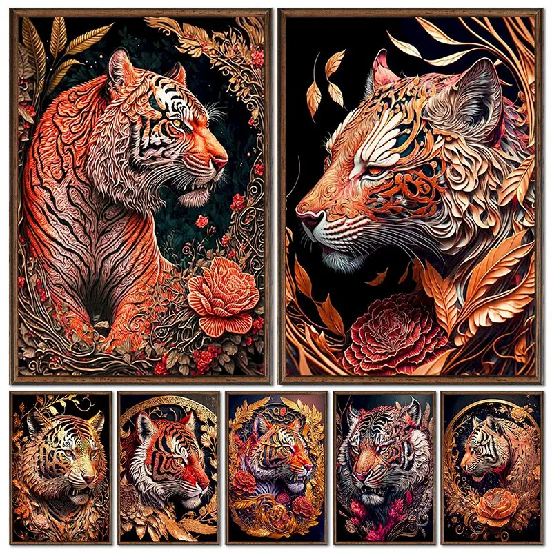 GATYZTORY Oil Painting By Number Tiger Animal Kits Diy Paint By Numbers For Adults On Canvas Handpainted Unique Gift Home Decor
GATYZTORY Oil Painting By Number Tiger Animal Kits Diy Paint By Numbers For Adults On Canvas Handpainted Unique Gift Home Decor