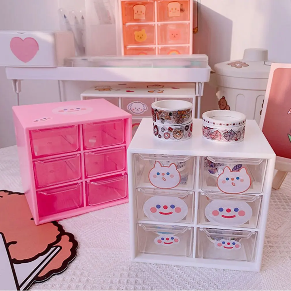 The Newest Girls Ins Desktop Six Grid Storage Box Drawer Desk Stationery Jewelry Hand Account Cosmetics Box Storage Artifact
The Newest Girls Ins Desktop Six Grid Storage Box Drawer Desk Stationery Jewelry Hand Account Cosmetics Box Storage Artifact