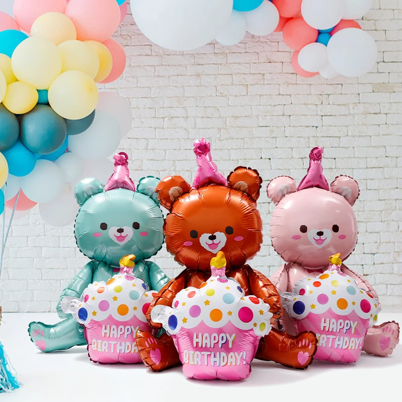 Ins 4D Bear Balloon Baby Birthday Photo Props Cartoon Aluminum Film Balloons Happy Birthday Party Baloon Baby Shower Balloon
Ins 4D Bear Balloon Baby Birthday Photo Props Cartoon Aluminum Film Balloons Happy Birthday Party Baloon Baby Shower Balloon