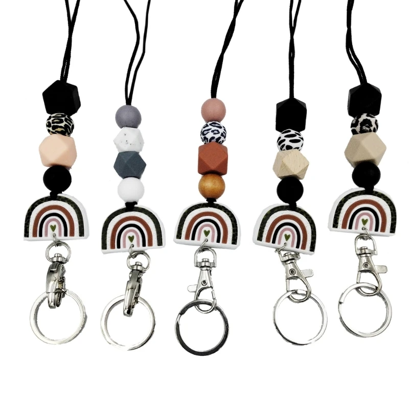 Silicone Beaded Lanyard Hanging Key Chain Multifunctional Decor Accessory for Schoolbag Handbag Purse Decoration
Silicone Beaded Lanyard Hanging Key Chain Multifunctional Decor Accessory for Schoolbag Handbag Purse Decoration