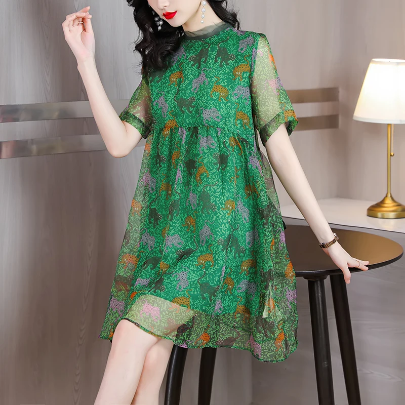 2023 New Versatile Retro Silk Printed Mini Dress Women's Summer Fashion Luxury Loose Fit Casual Party Dress Vestidos
2023 New Versatile Retro Silk Printed Mini Dress Women's Summer Fashion Luxury Loose Fit Casual Party Dress Vestidos