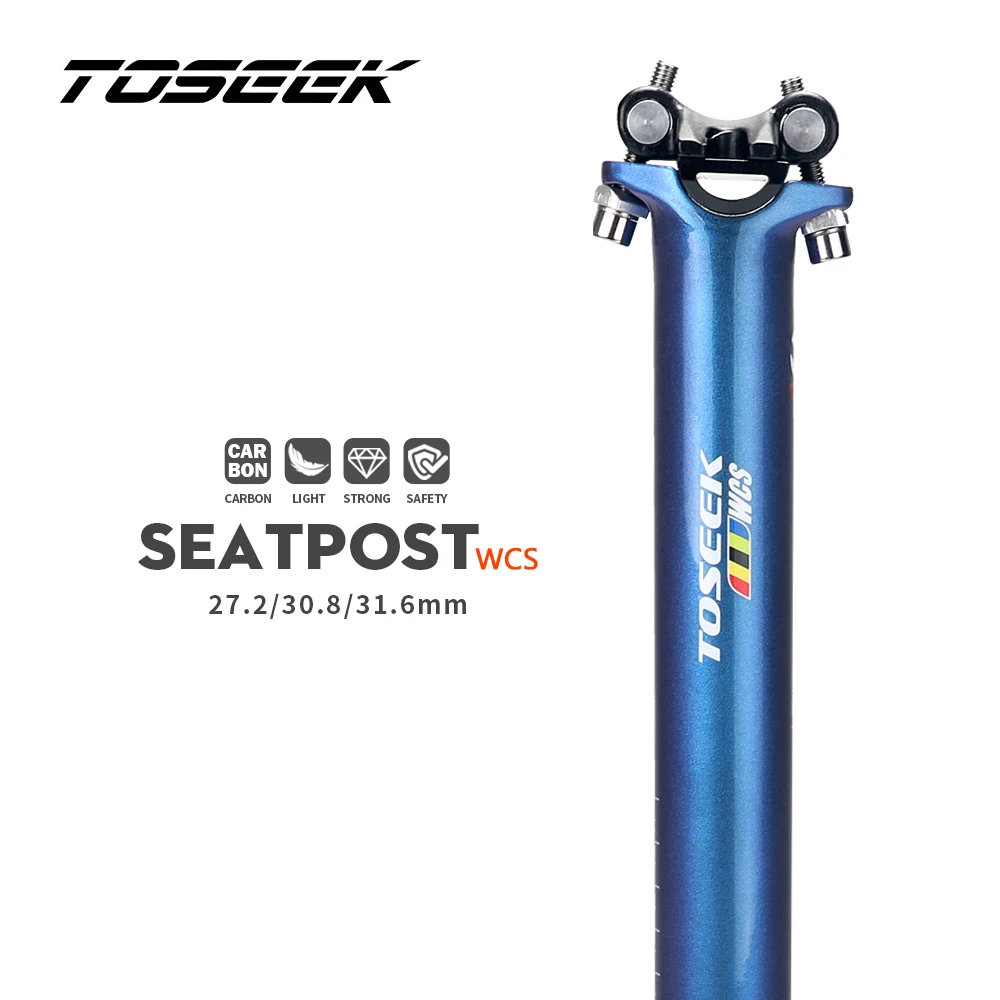 TOSEEK Carbon Seatpost Dazzle Blue to Purple Mtb Seatpost Offset 0mm Bike Seatpost Carbon 27.2/30.8/31.6mm Bicycle Seat Post
TOSEEK Carbon Seatpost Dazzle Blue to Purple Mtb Seatpost Offset 0mm Bike Seatpost Carbon 27.2/30.8/31.6mm Bicycle Seat Post