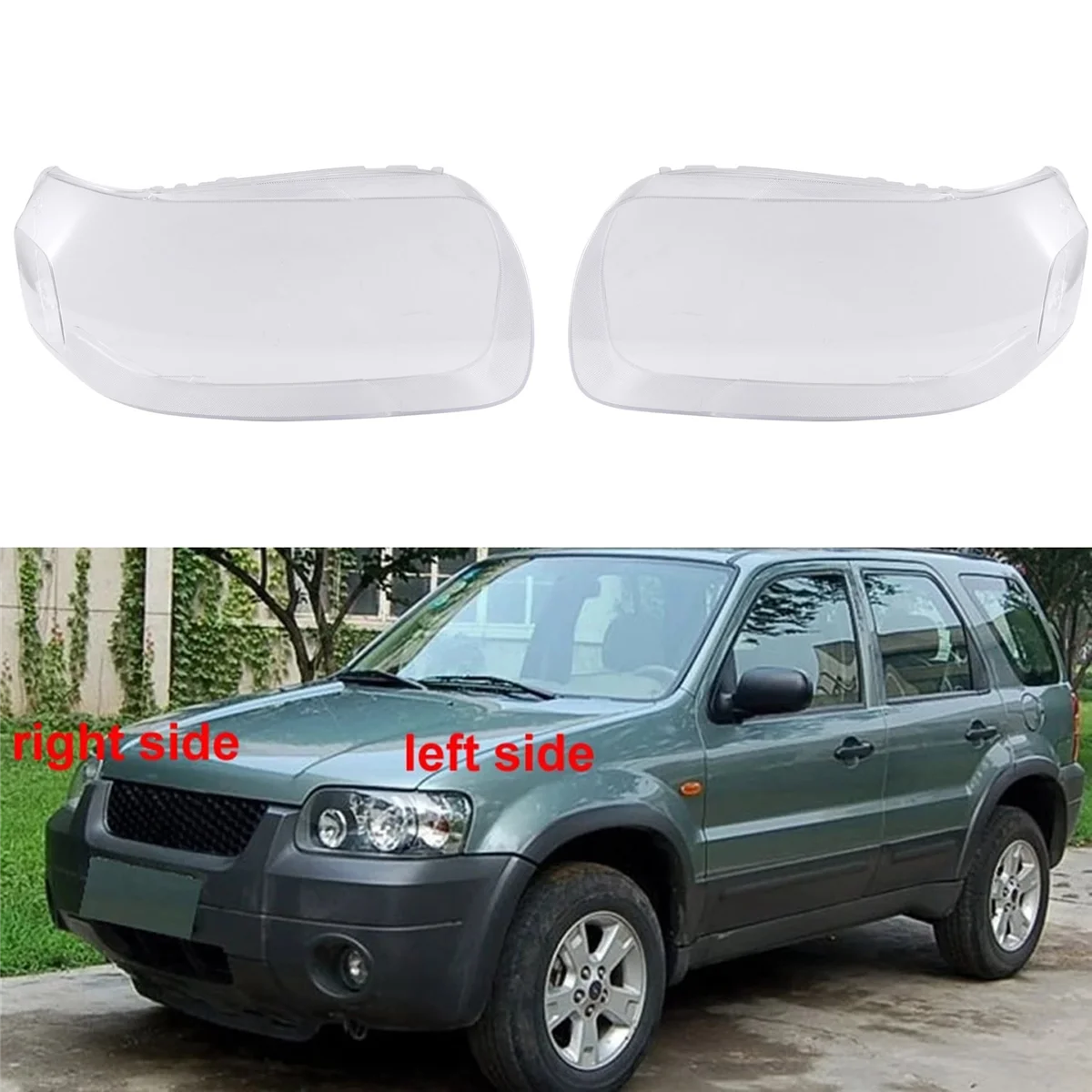 Car Headlight Lens Cover Transparent Headlight Shell Replace Lampshade for Kuga 2005-2007
Car Headlight Lens Cover Transparent Headlight Shell Replace Lampshade for Kuga 2005-2007