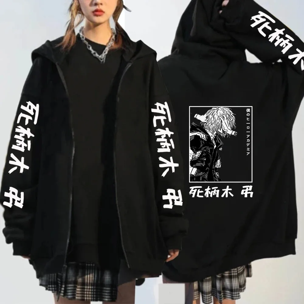 Oversized Zipper Hoodie Shigaraki Dabi Harajuku Street Streetwear Hooded Japan Spring Autumn Anime My Hero Academia Men Women
Oversized Zipper Hoodie Shigaraki Dabi Harajuku Street Streetwear Hooded Japan Spring Autumn Anime My Hero Academia Men Women