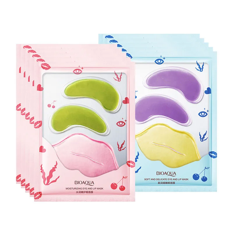 BIOAQUA 10Pcs Lip Eye Mask Sets Moisturizing Hydrojelly Lip Patch Anti-wrinkle Anti Dark Circles Collagen Eye Mask Skin Care
BIOAQUA 10Pcs Lip Eye Mask Sets Moisturizing Hydrojelly Lip Patch Anti-wrinkle Anti Dark Circles Collagen Eye Mask Skin Care